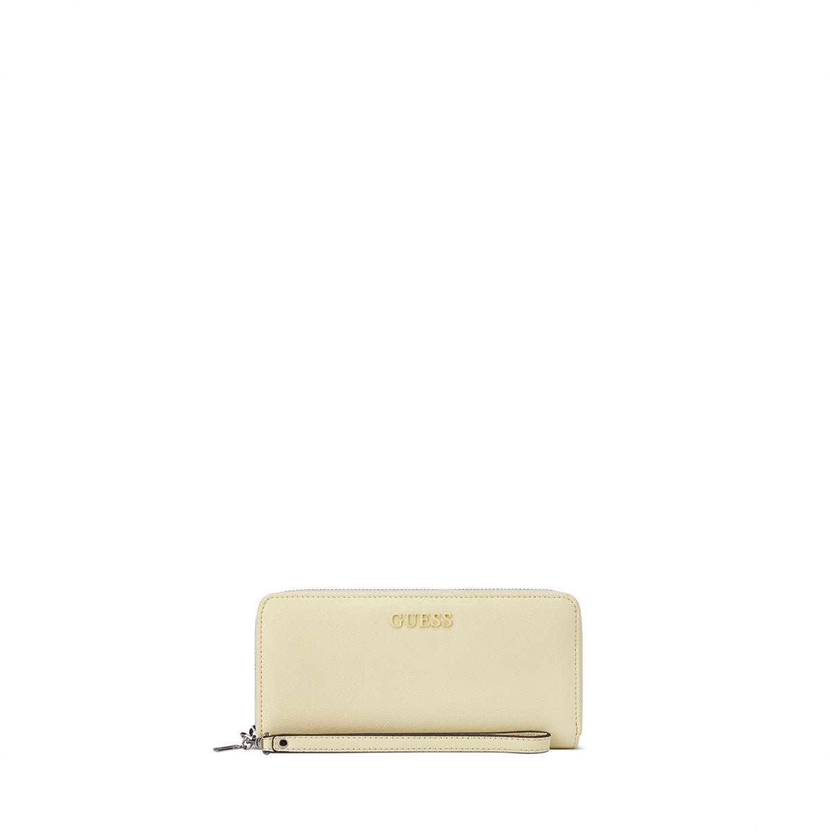 Guess Remy SLG Large Zip Around - Buttercream - Metro Singapore Departmental Store - Celebrating 69 Years in SG
