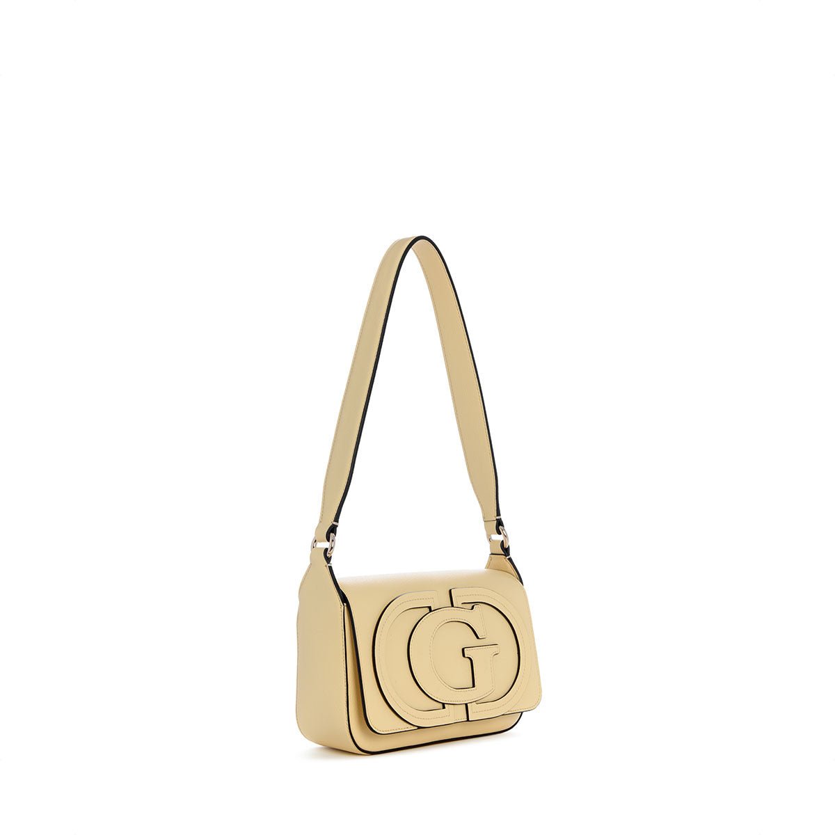 GUESS RUBY FLAP SHOULDER BAG-PALE YELLOW - Metro Singapore Departmental Store - Celebrating 69 Years in SG