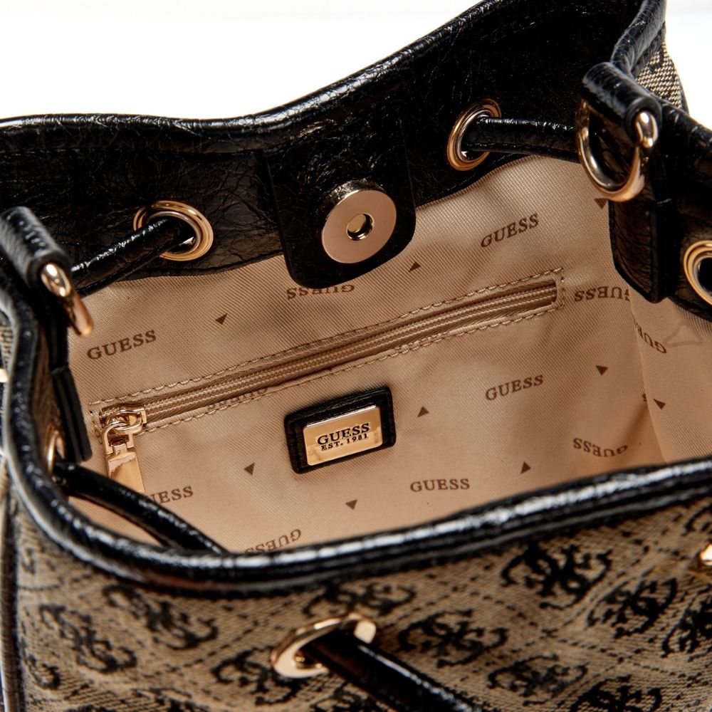 Guess Samantha Mini Drwstrn Bucket - Metro Singapore Departmental Store - Celebrating 69 Years in SG