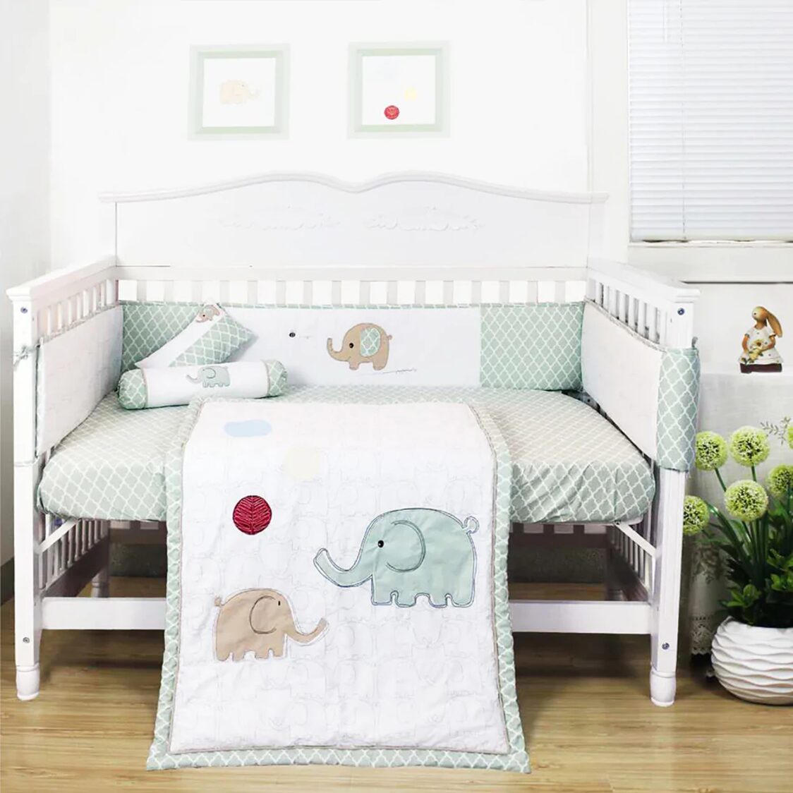 Happy Cot Bedding Set - Eleplay (5pcs) - Metro Singapore Departmental Store - Celebrating 69 Years in SG