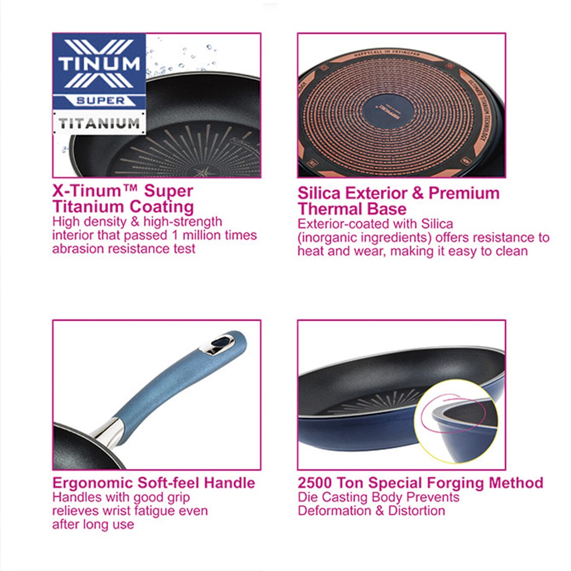 Happycall Classic Titanium IH 28cm Die Cast Frying Pan (3001 - 0234) - Metro Singapore Departmental Store - Celebrating 69 Years in SG