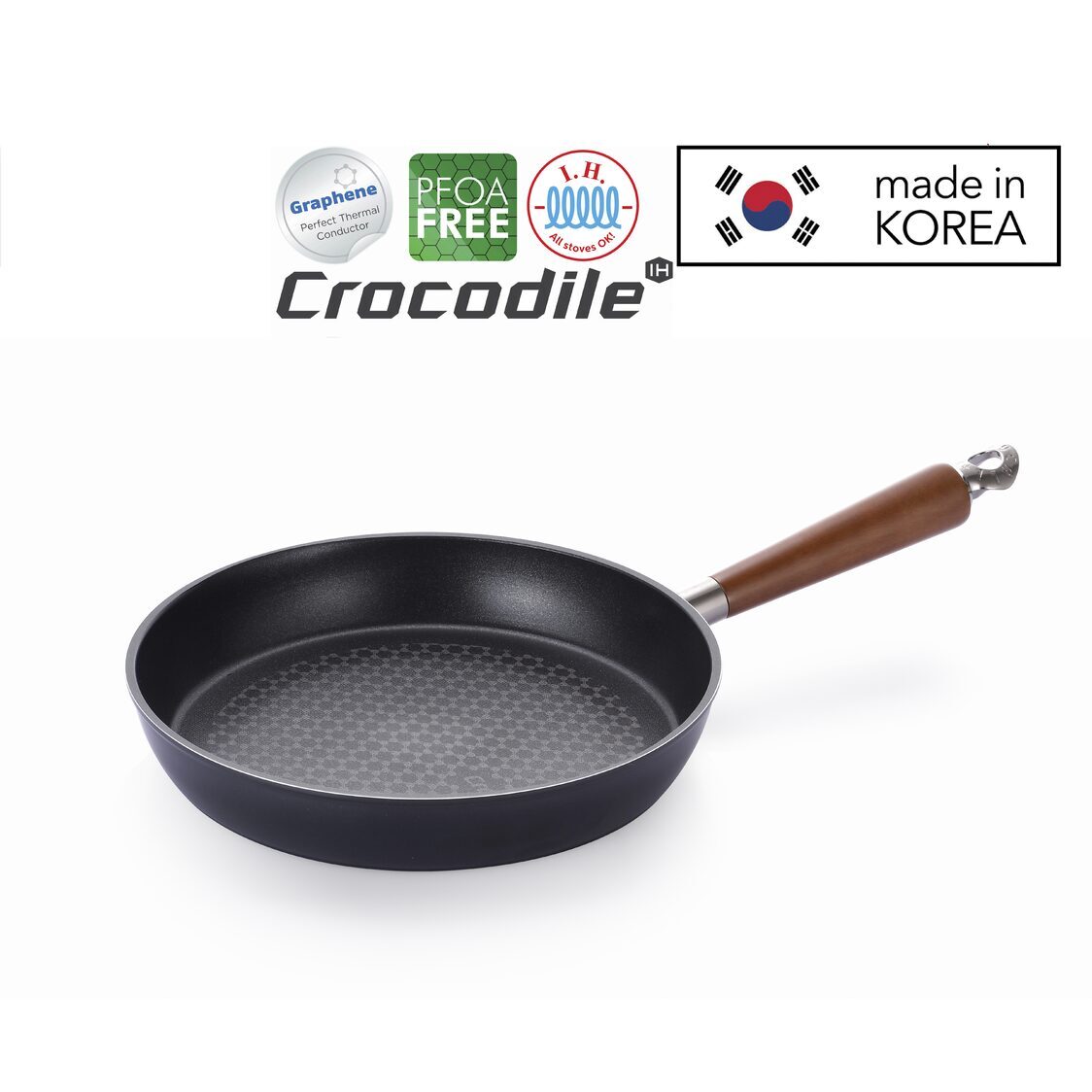 Happycall Crocodile IH 24cm Graphene Frying Pan (3001 - 0637) - Metro Singapore Departmental Store - Celebrating 69 Years in SG