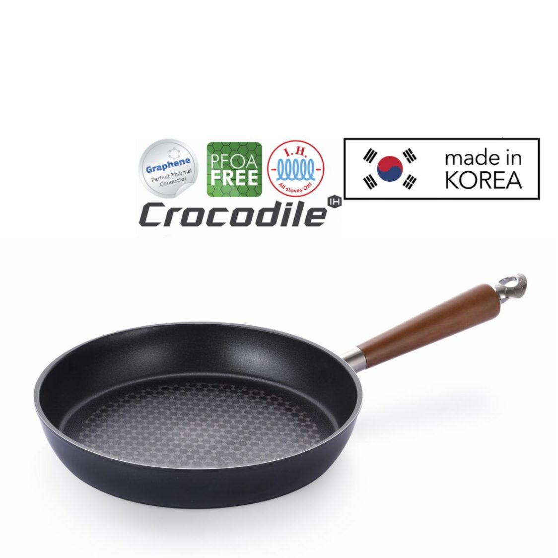 Happycall Crocodile IH Graphene Die Cast Frying Pan 28cm (3001 - 0638) - Metro Singapore Departmental Store - Celebrating 69 Years in SG