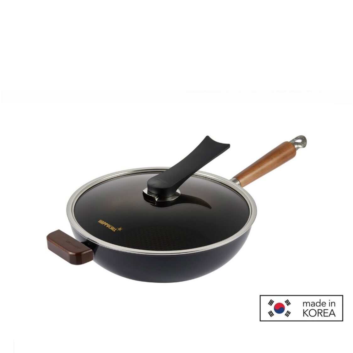 Happycall Crocodile IH Graphene Die Cast Skillet Wok w/ Lid 30cm (3900 - 0375) - Metro Singapore Departmental Store - Celebrating 69 Years in SG