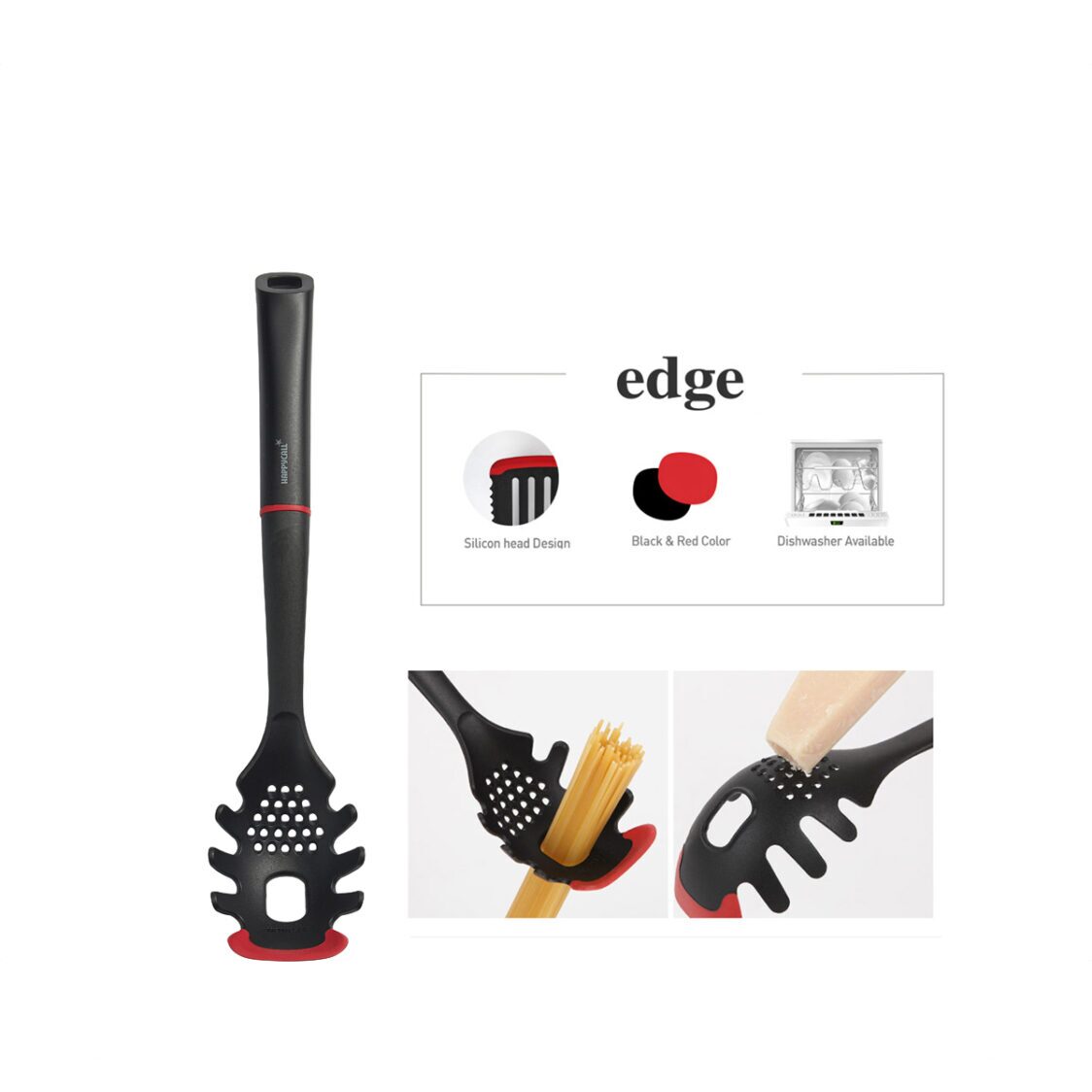 Happycall Edge Silicone Noodle Ladle (4004 - 1004/4004 - 1041) - Metro Singapore Departmental Store - Celebrating 69 Years in SG