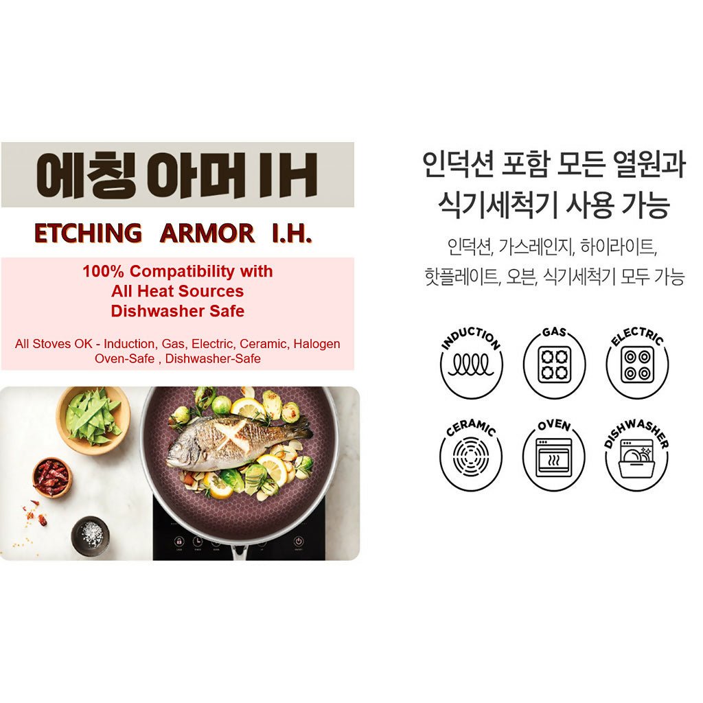 Happycall Etching Armor 24cm Frying Pan (4001-0319) - Metro Singapore Departmental Store - Celebrating 69 Years in SG