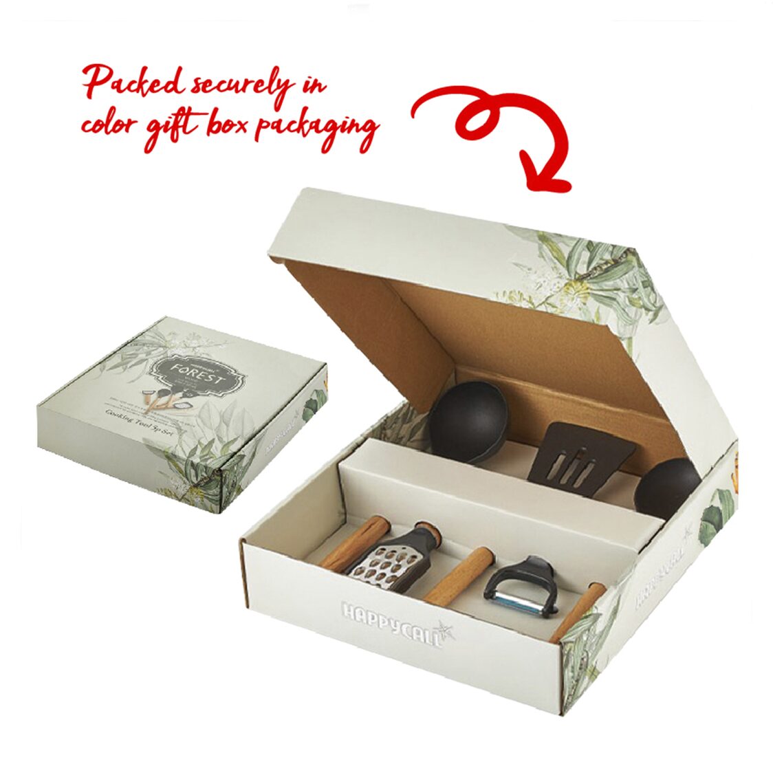 Happycall Forest Wood 5 - PC Cooking Tools Set (4900 - 0077) - Metro Singapore Departmental Store - Celebrating 69 Years in SG
