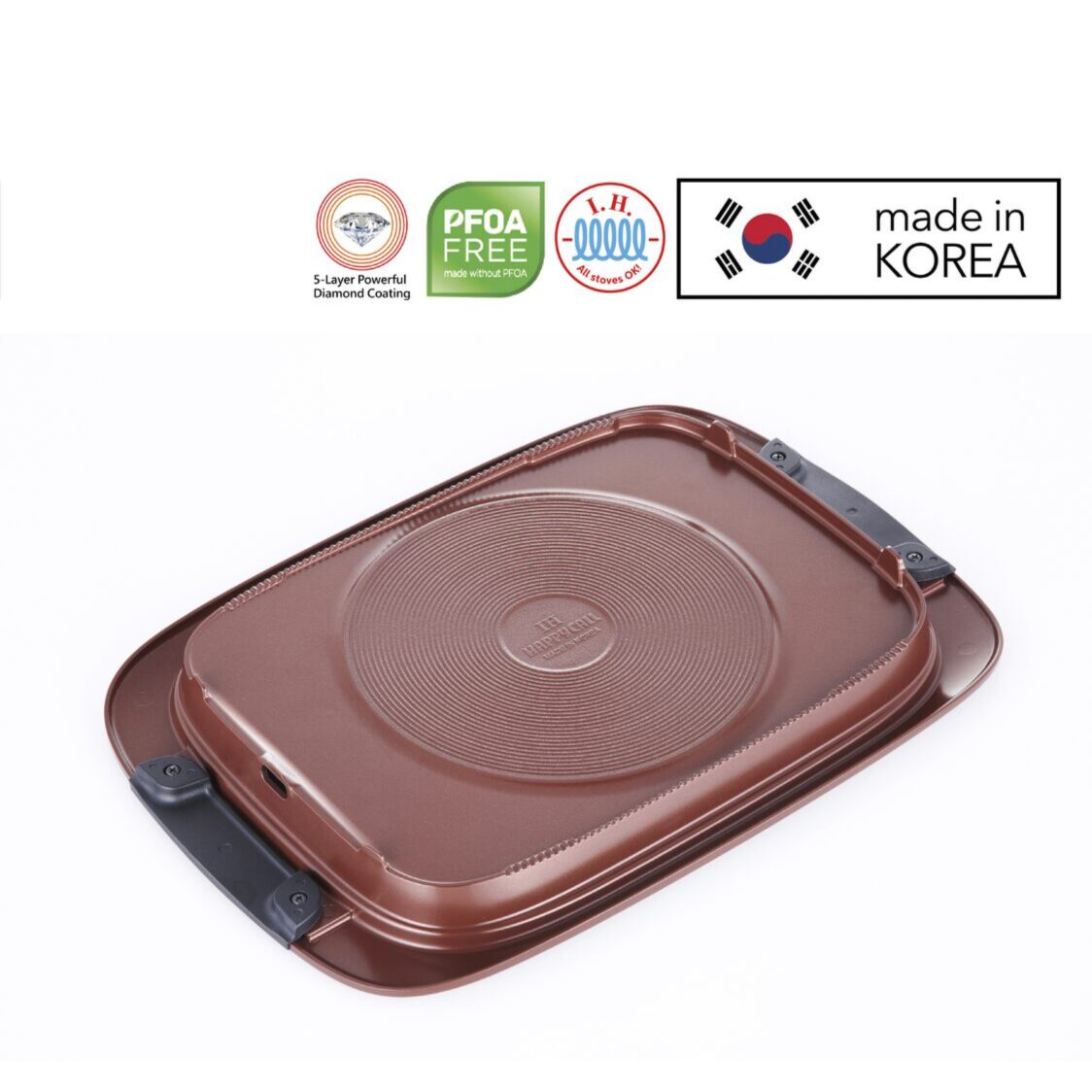 Happycall IH Diamond Korean BBQ Grill Pan (3005 - 0007) - Metro Singapore Departmental Store - Celebrating 69 Years in SG