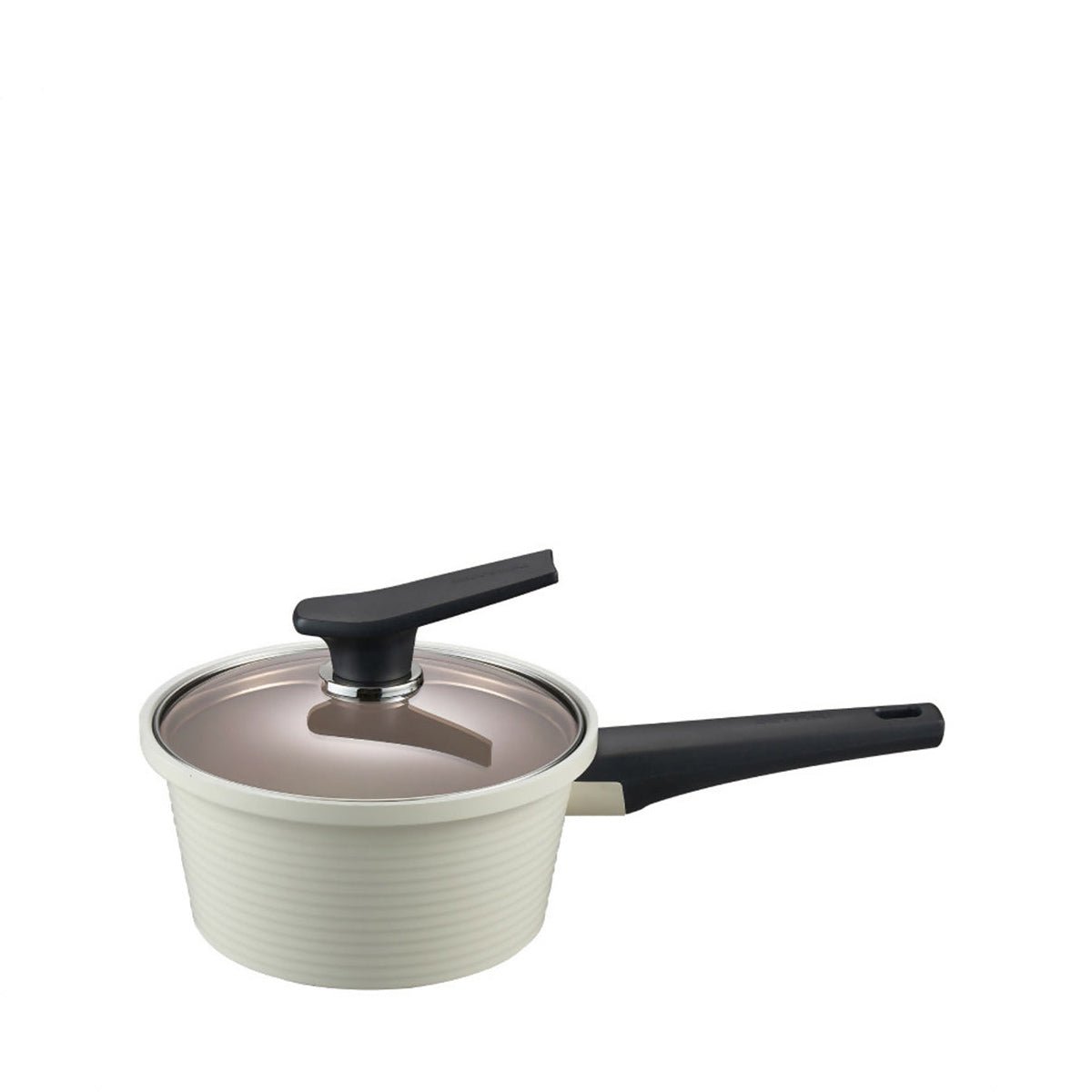 Happycall Onde IH 18cm/1.8L Die Cast Saucepan - Ivory (4003 - 1230) - Metro Singapore Departmental Store - Celebrating 69 Years in SG