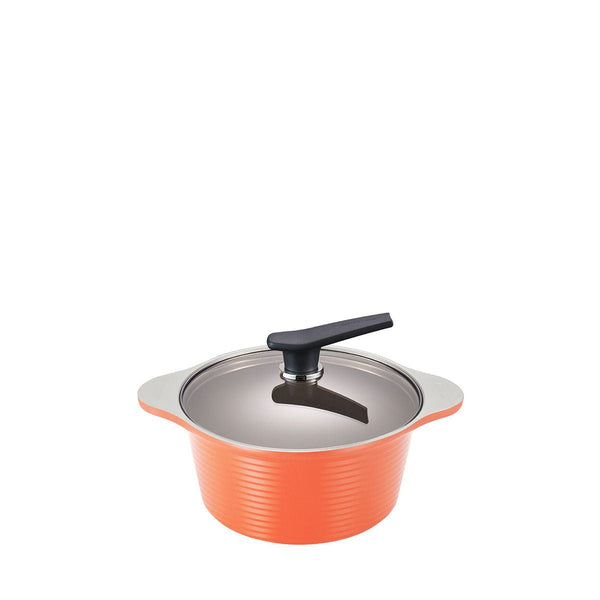 Happycall Onde IH 24cm Ceranix - pro Die Cast High Stock Pot - Peach Pink (4003 - 1219) - Metro Singapore Departmental Store - Celebrating 69 Years in SG