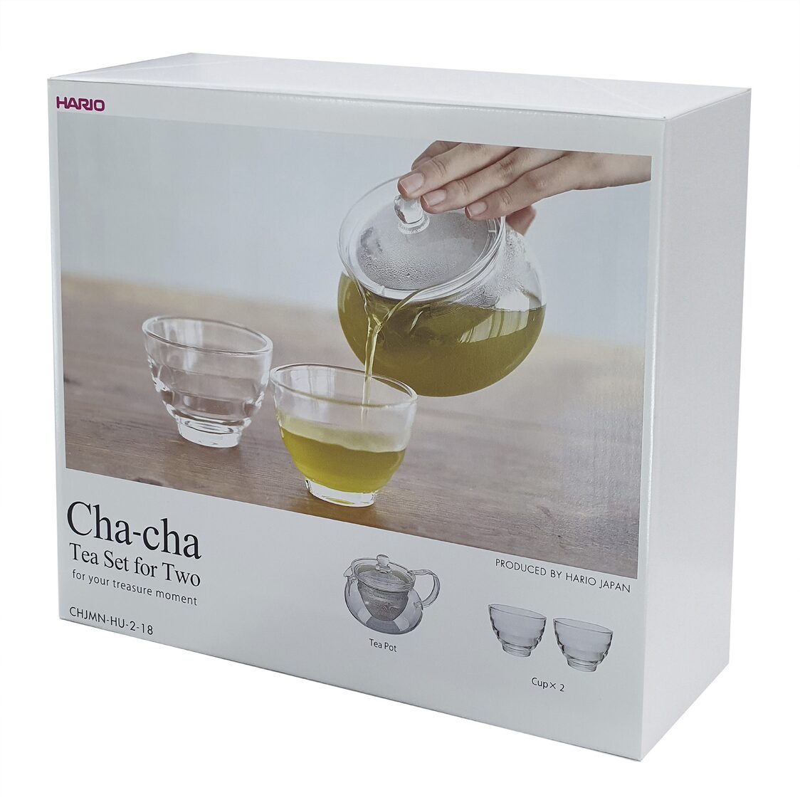 Hario 2 Cup "Cha Cha Kyusu" Tea Pot Set 450ml (CHJMN - HU - 2 - 18) - Metro Singapore Departmental Store - Celebrating 69 Years in SG