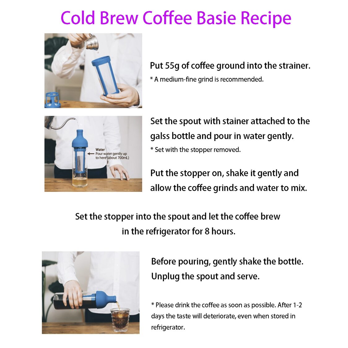 Hario Cold Brew Coffee Filter - in Bottle 700ml - Metro Singapore Departmental Store - Celebrating 69 Years in SG