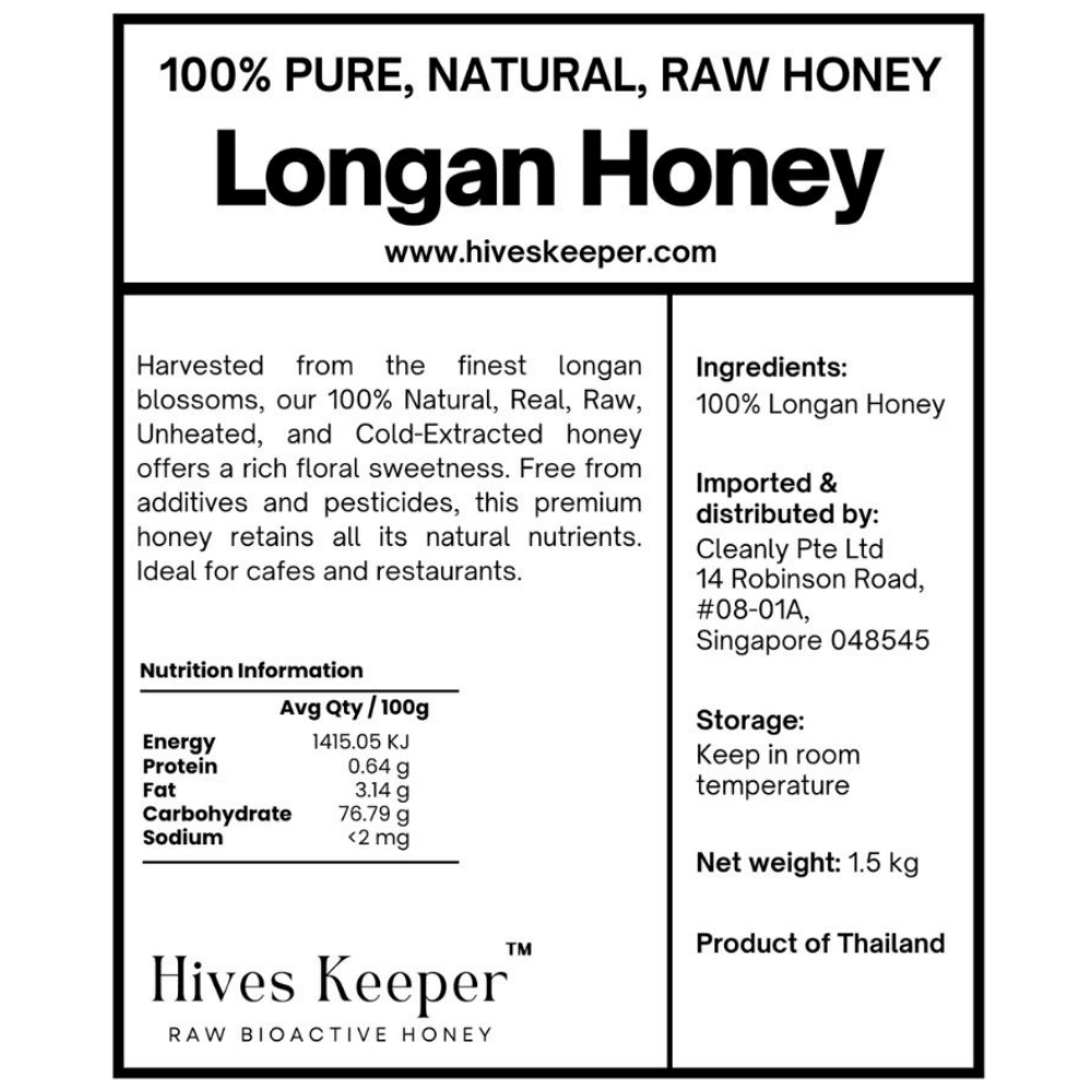 Hives Keeper 100% Pure Longan Honey (1.5kg) - Metro Singapore Departmental Store - Celebrating 69 Years in SG