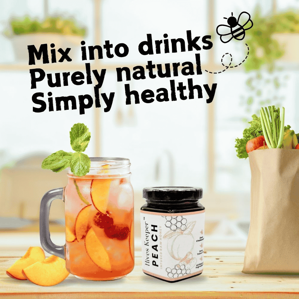 Hives Keeper Premium Peach Infused Raw Honey 250g - Metro Singapore Departmental Store - Celebrating 69 Years in SG