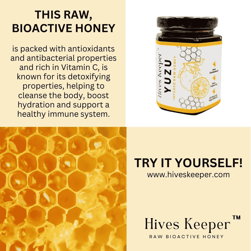 Hives Keeper Premium Yuzu Infused Raw Honey 250g - Metro Singapore Departmental Store - Celebrating 69 Years in SG