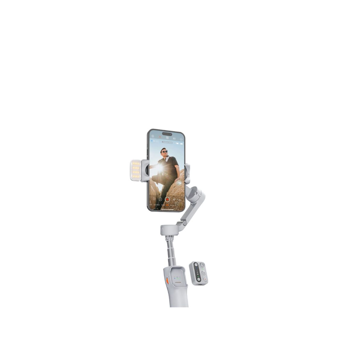 Hohem Isteady X3 3 - Axis All - In - One Travel Smartphone Gimbal With Magnetic Fill Light - Metro Singapore Departmental Store - Celebrating 69 Years in SG