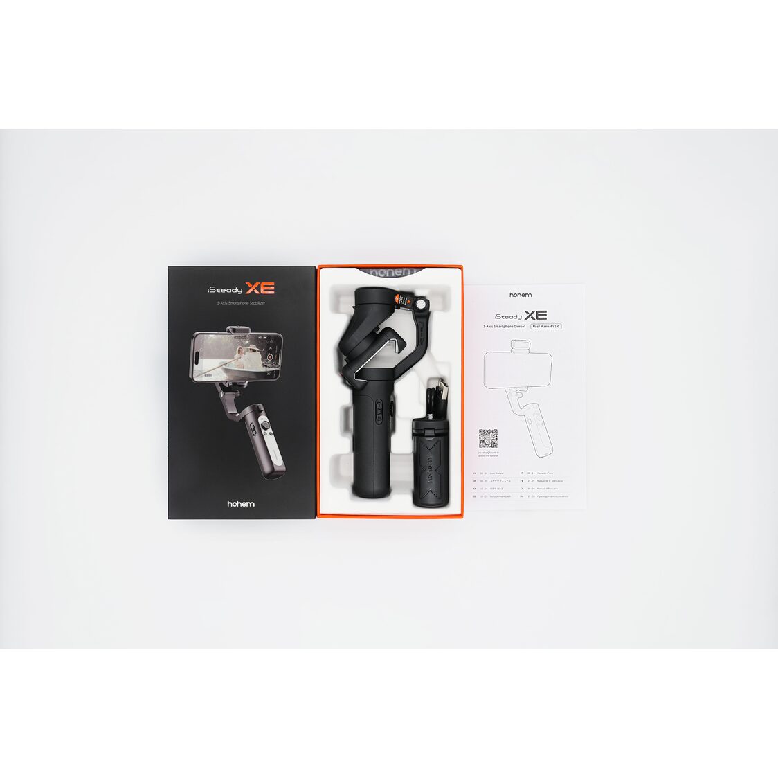 Hohem iSteady XE 3 - Axis Palm Smartphone Gimbal Black - Metro Singapore Departmental Store - Celebrating 69 Years in SG