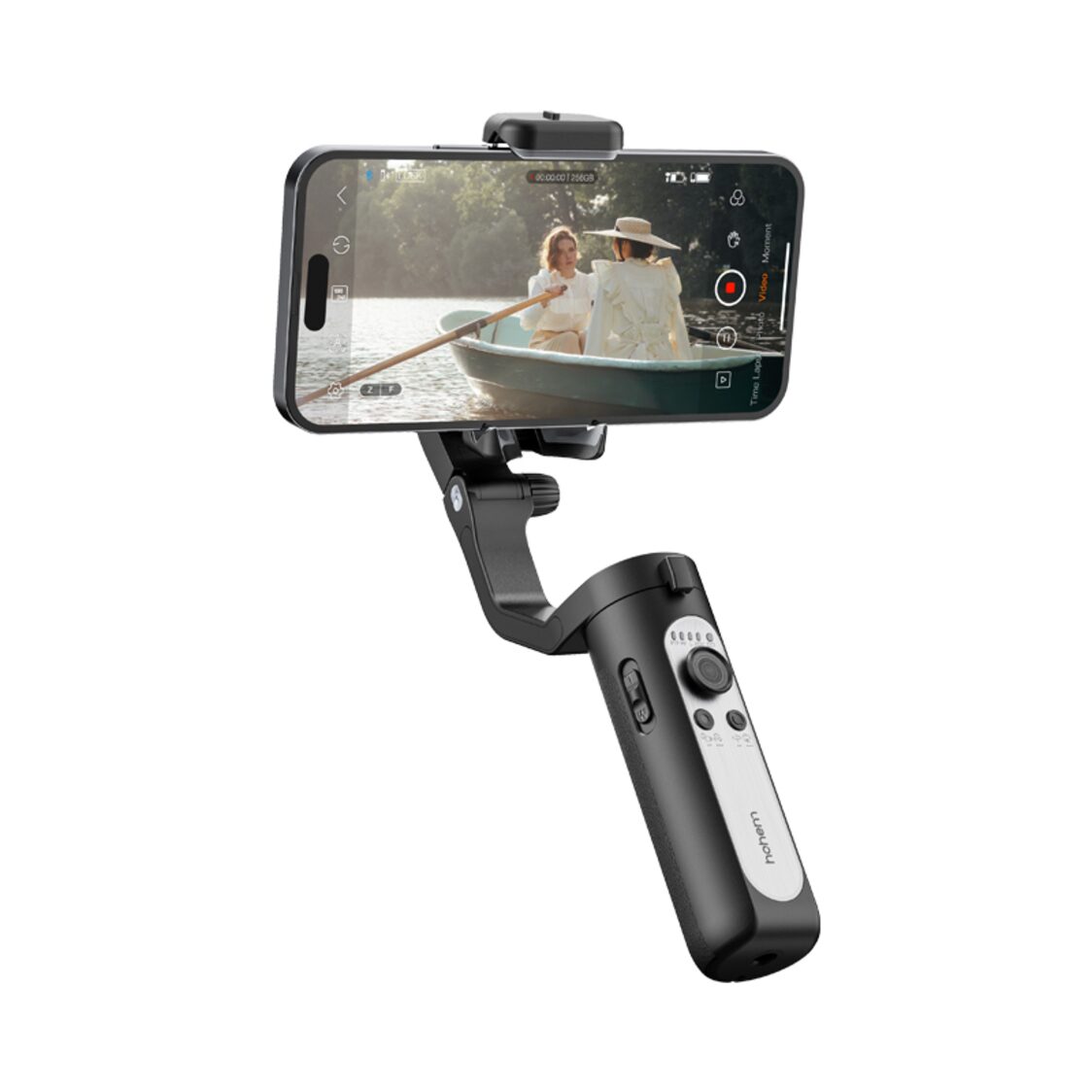 Hohem iSteady XE 3 - Axis Palm Smartphone Gimbal with Magnetic Fill Light Black - Metro Singapore Departmental Store - Celebrating 69 Years in SG