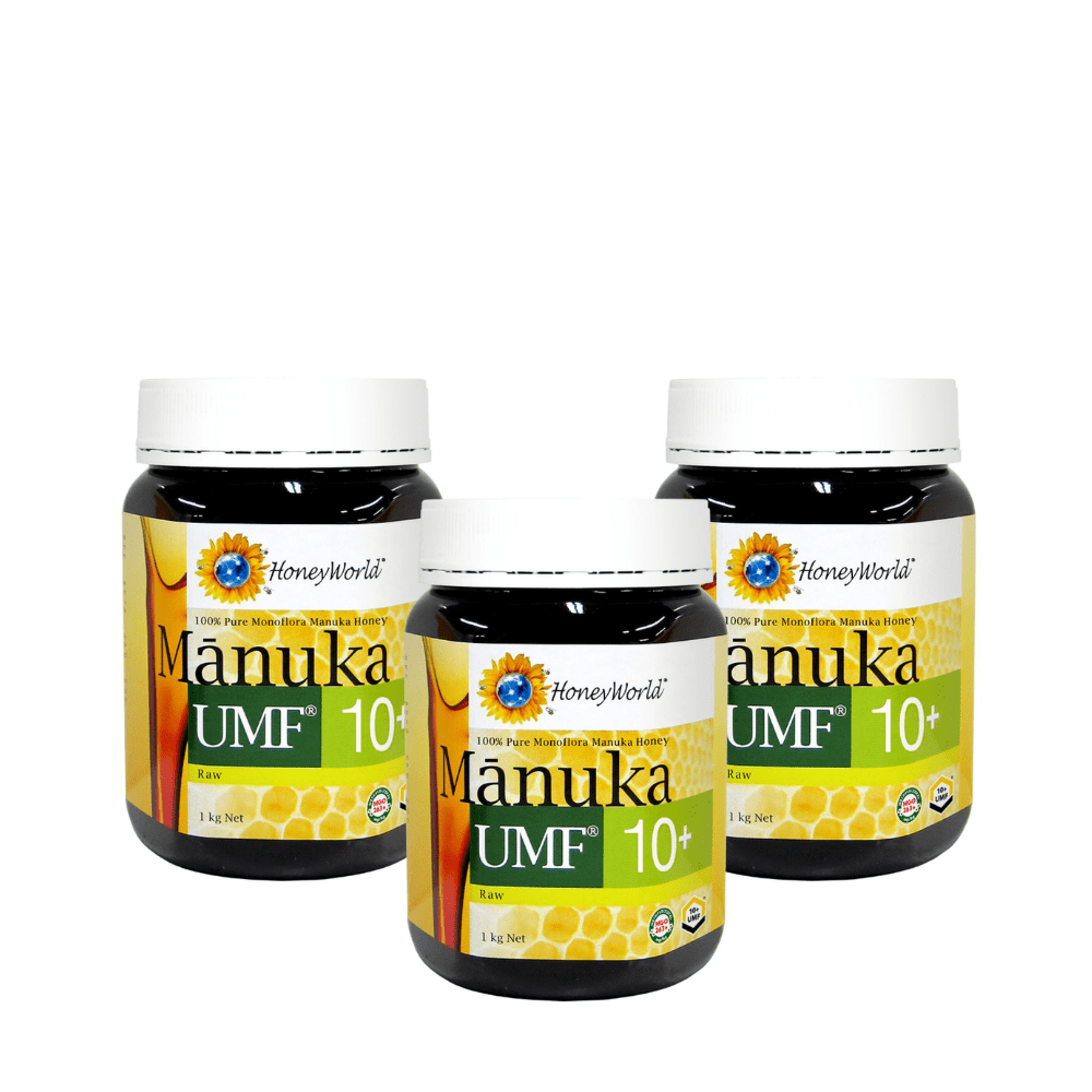 HoneyWorld® Raw Manuka UMF™ 10+ 1kg (3 Bottles) - Metro Singapore Departmental Store - Celebrating 69 Years in SG
