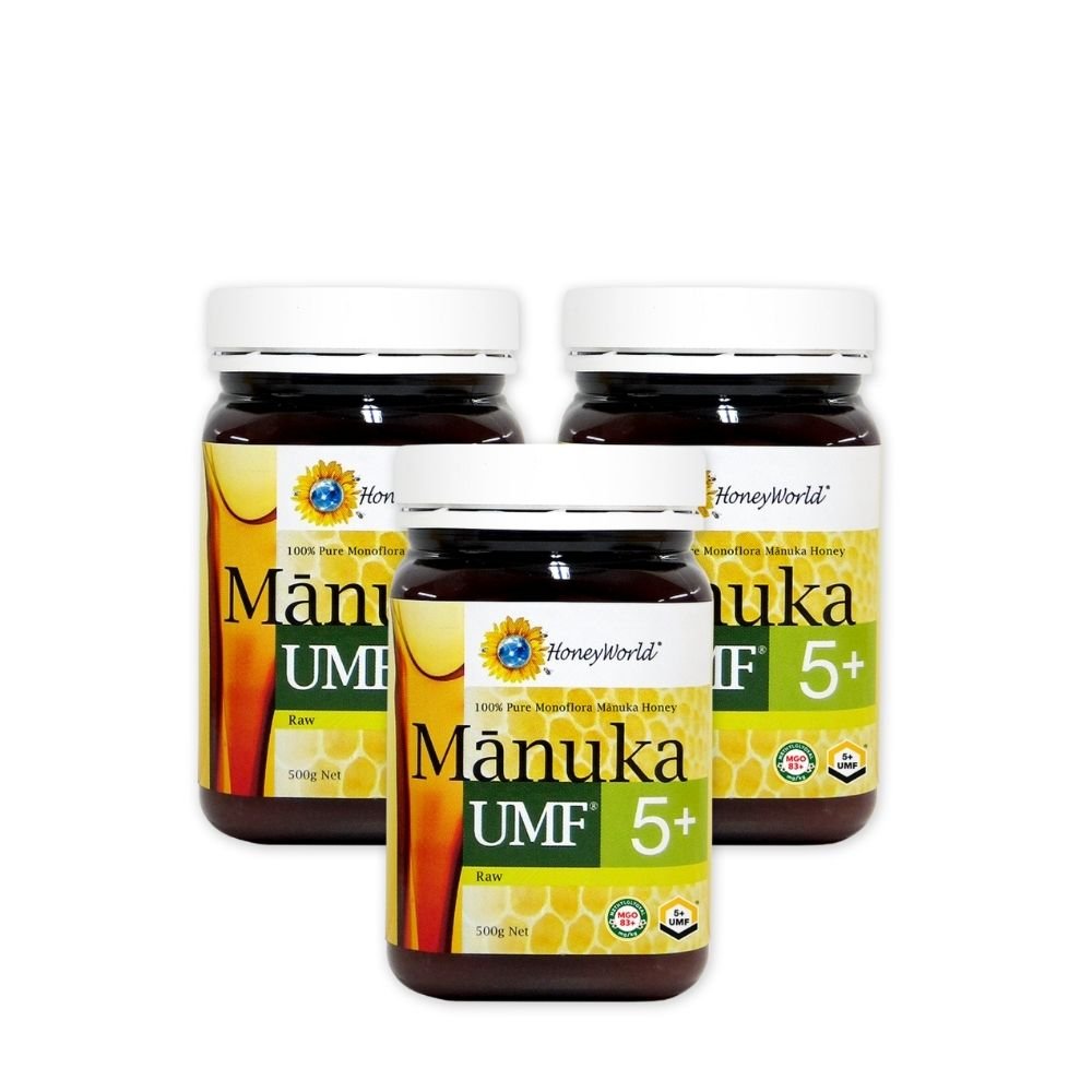 HoneyWorld®Raw Manuka UMF™ 5+ 500g (3 Bottles) - Metro Singapore Departmental Store - Celebrating 69 Years in SG
