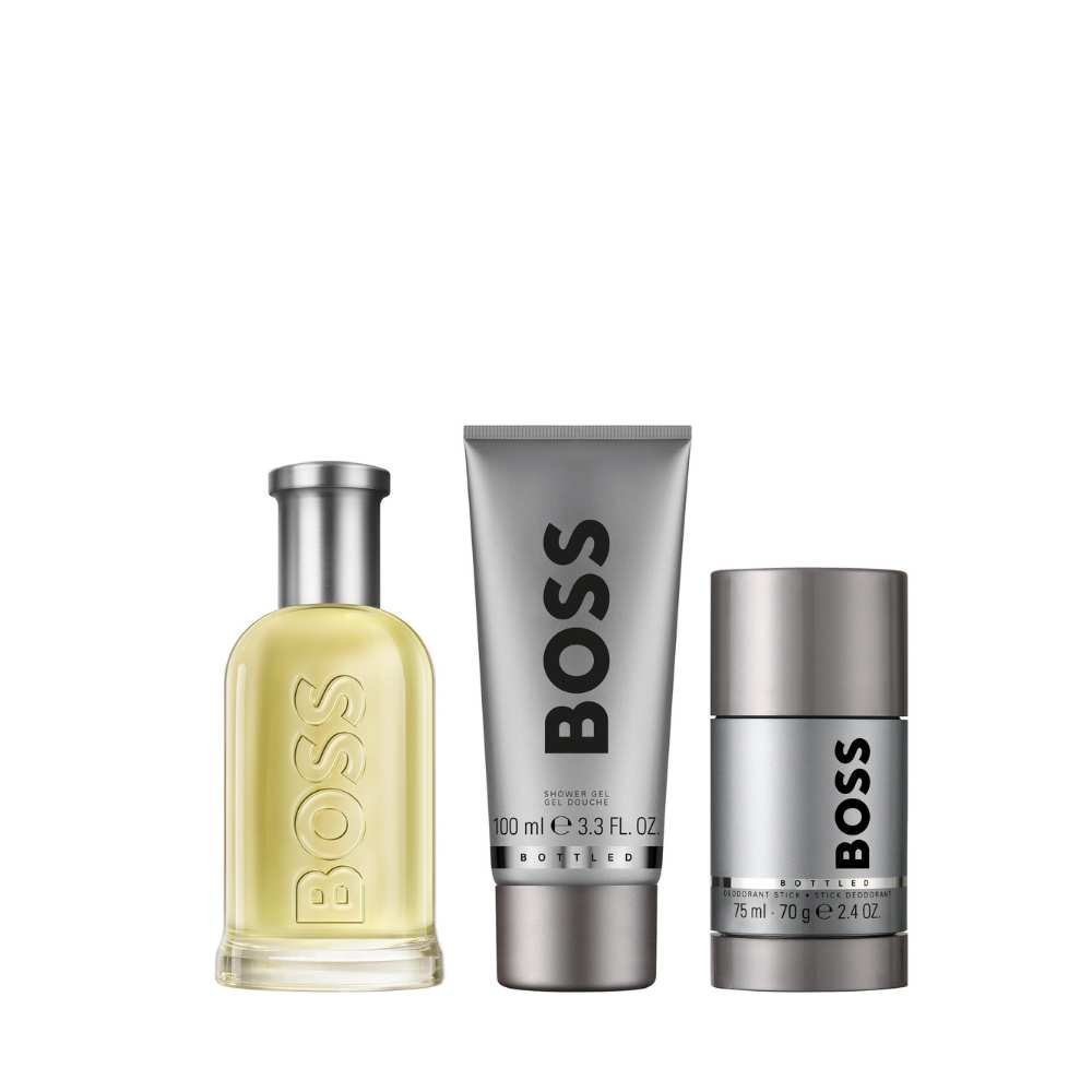 Hugo Boss Bottled Eau de Toilette, Shower Gel, and Deodorant Stick for Men Trio Gift Set - Metro Singapore Departmental Store - Celebrating 69 Years in SG