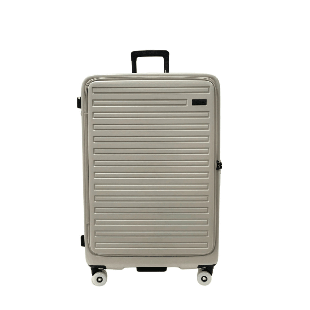 Hush Puppies First Top - Opening Polycarbonate Luggage 694039 - Oat Milk - Metro Singapore Departmental Store - Celebrating 69 Years in SG