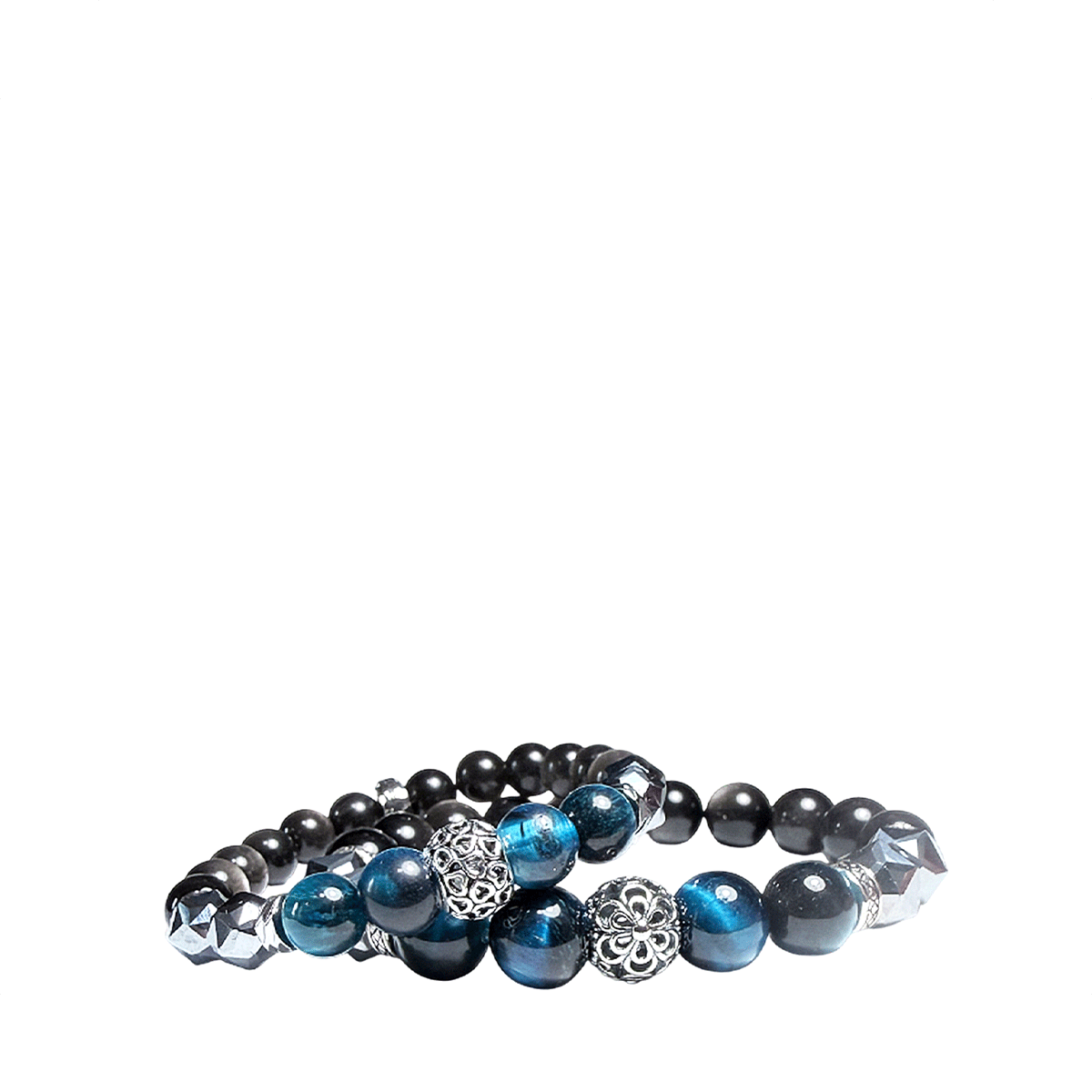 Jouel Homme Natural Semi Precious Stones Bracelet Set of 2 - Metro Singapore Departmental Store - Celebrating 69 Years in SG