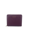 Mel&Co Saffiano-Effect Bifold Zip Coin Card Wallet