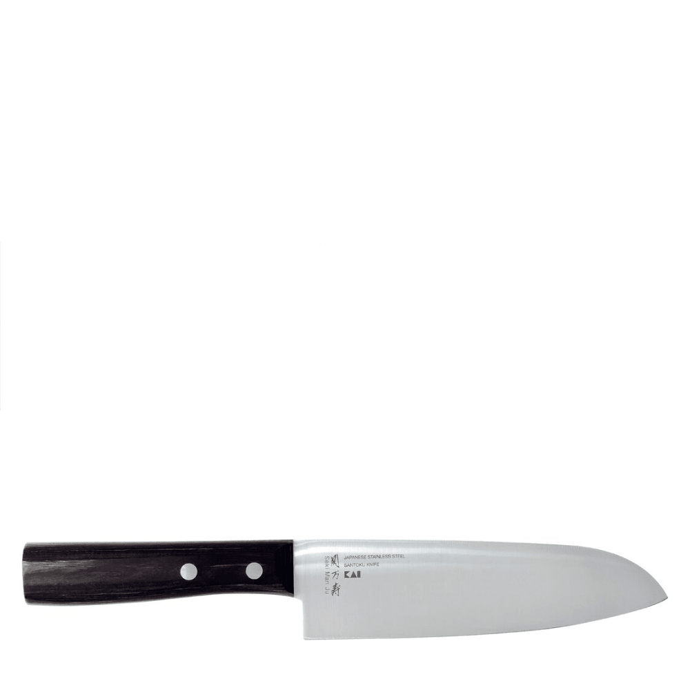 Kai Seki Manju Wooden Handle Santoku Knife 17.5 cm BE - 0551 - Metro Singapore Departmental Store - Celebrating 69 Years in SG
