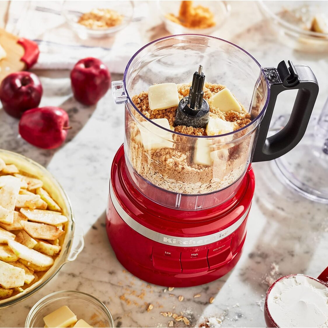 KitchenAid 7 Cup Food Processor 1.7L 5KFP0719BER - Empire Red - Metro Singapore Departmental Store - Celebrating 69 Years in SG