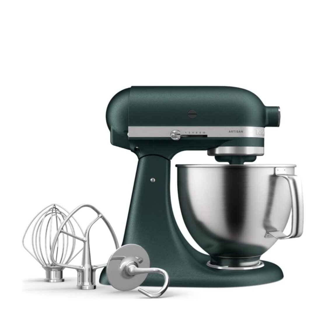 KitchenAid Artisan® Series 5Q Tilt - Head Stand Mixer w/ Premium Accessories Pebbled Palm 5KSM193 - Dark Green - Metro Singapore Departmental Store - Celebrating 69 Years in SG
