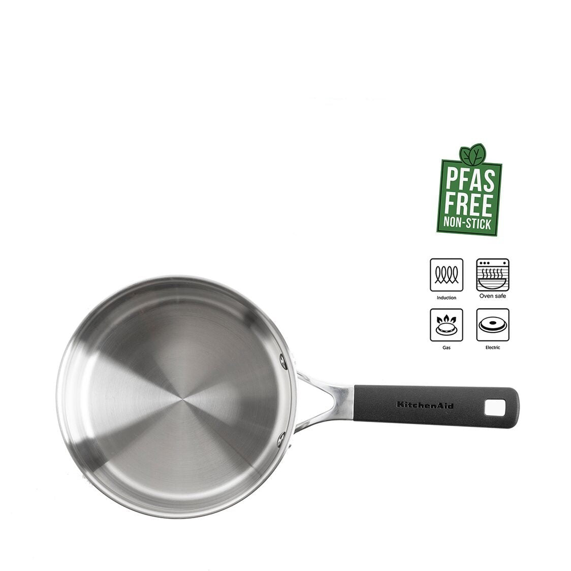 KitchenAid Classic Stainless Steel 18cm Open Saucepan KACC6777390 - Metro Singapore Departmental Store - Celebrating 69 Years in SG