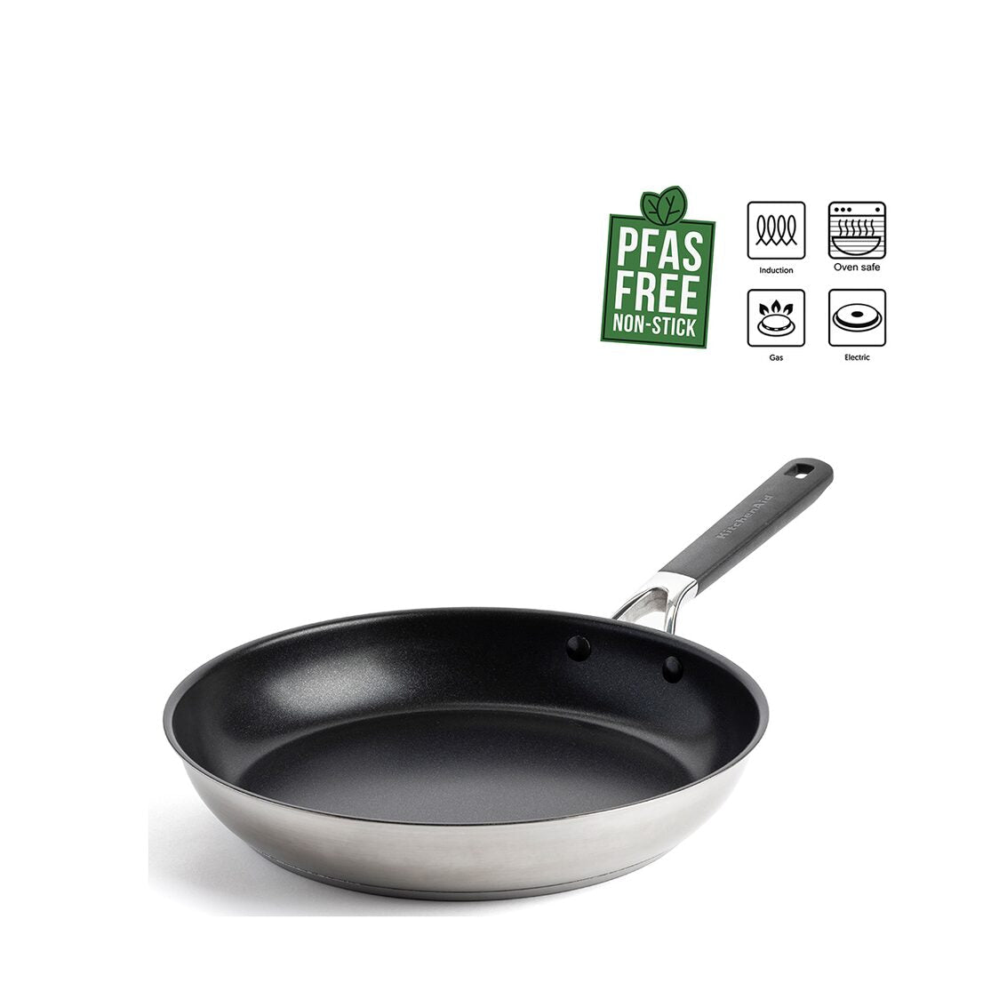 KitchenAid Classic Stainless Steel 20cm Healthy Ceramic Open Frypan KACC697923 - Metro Singapore Departmental Store - Celebrating 69 Years in SG