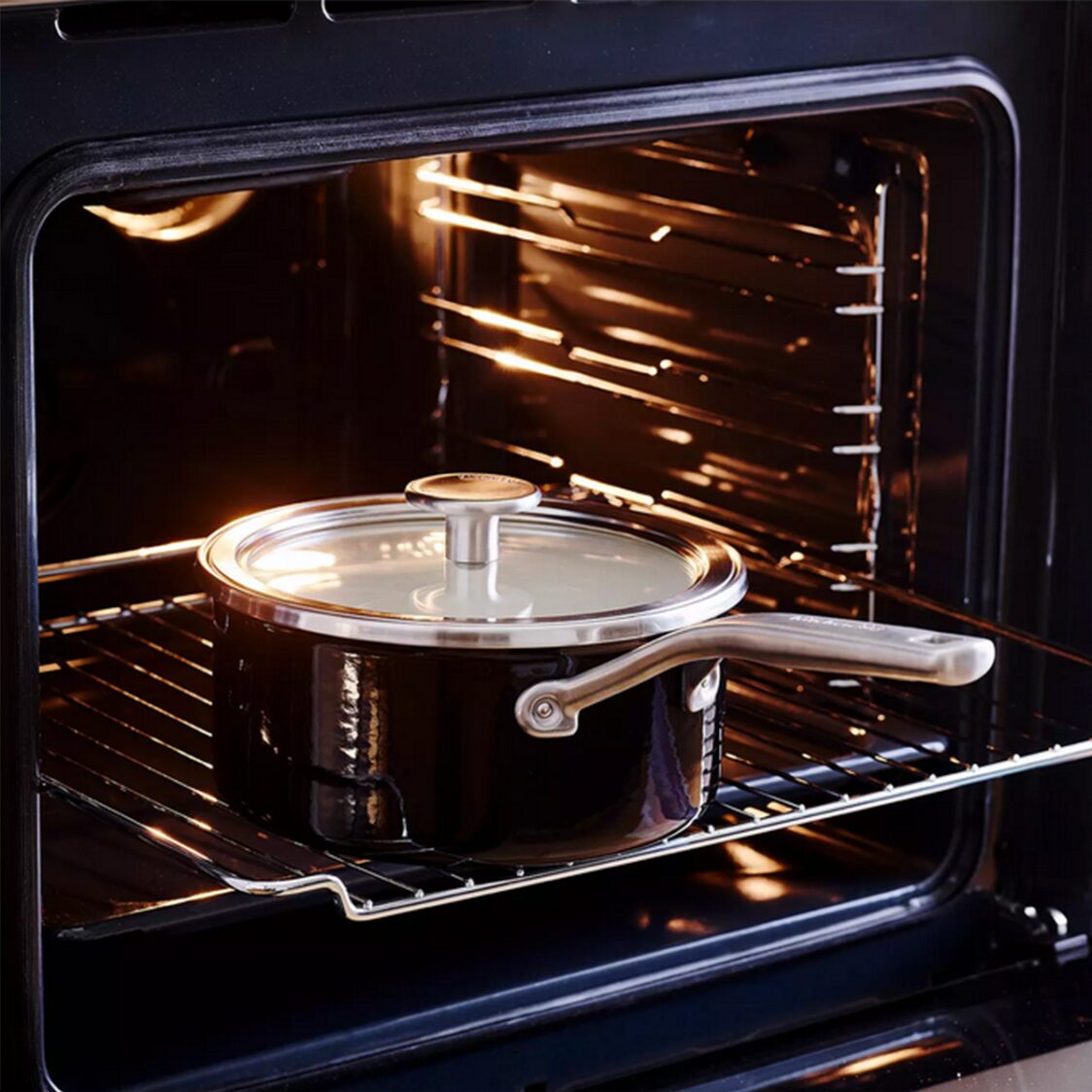 KitchenAid Enamel Saucepan 18cm/2L GPKA668442 - Black - Metro Singapore Departmental Store - Celebrating 69 Years in SG