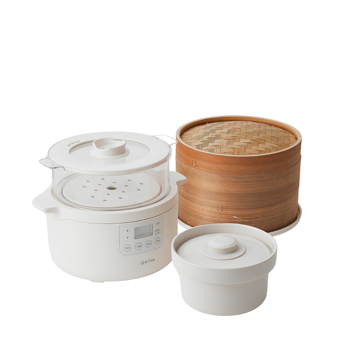 Kith Kyo 3L Electric Cooker with Bamboo Steamer (MEC - 3L - OW) - Metro Singapore Departmental Store - Celebrating 69 Years in SG