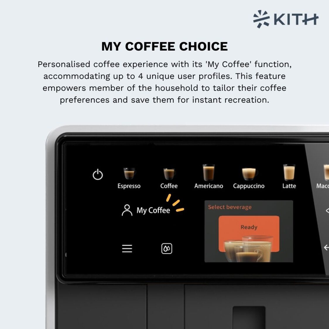 Kith MIA Fully - Auto Coffee Machine (White) - Metro Singapore Departmental Store - Celebrating 69 Years in SG