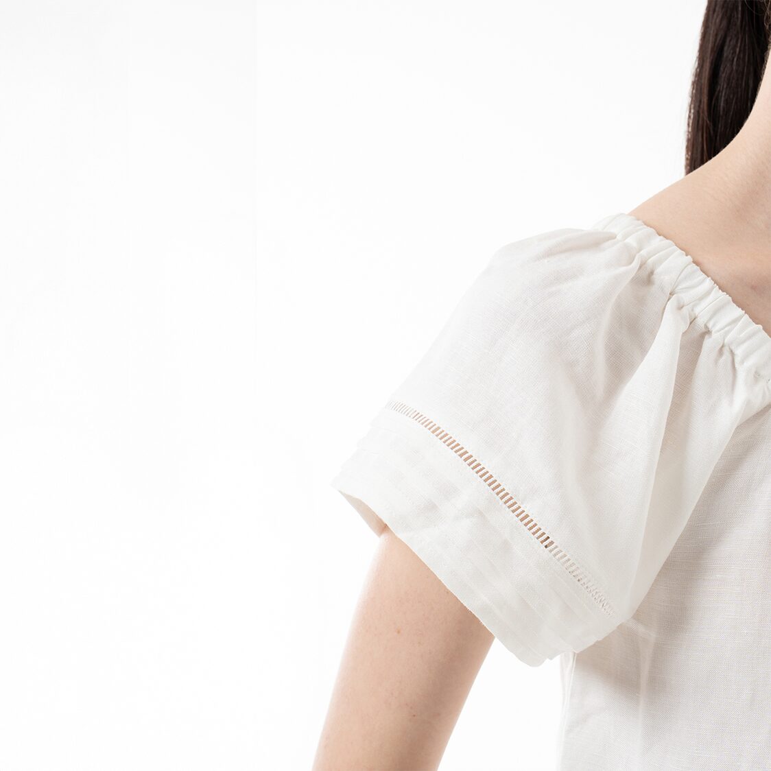 K/Woods Boho Breeze Peasant Top in Off White - Metro Singapore Departmental Store - Celebrating 69 Years in SG