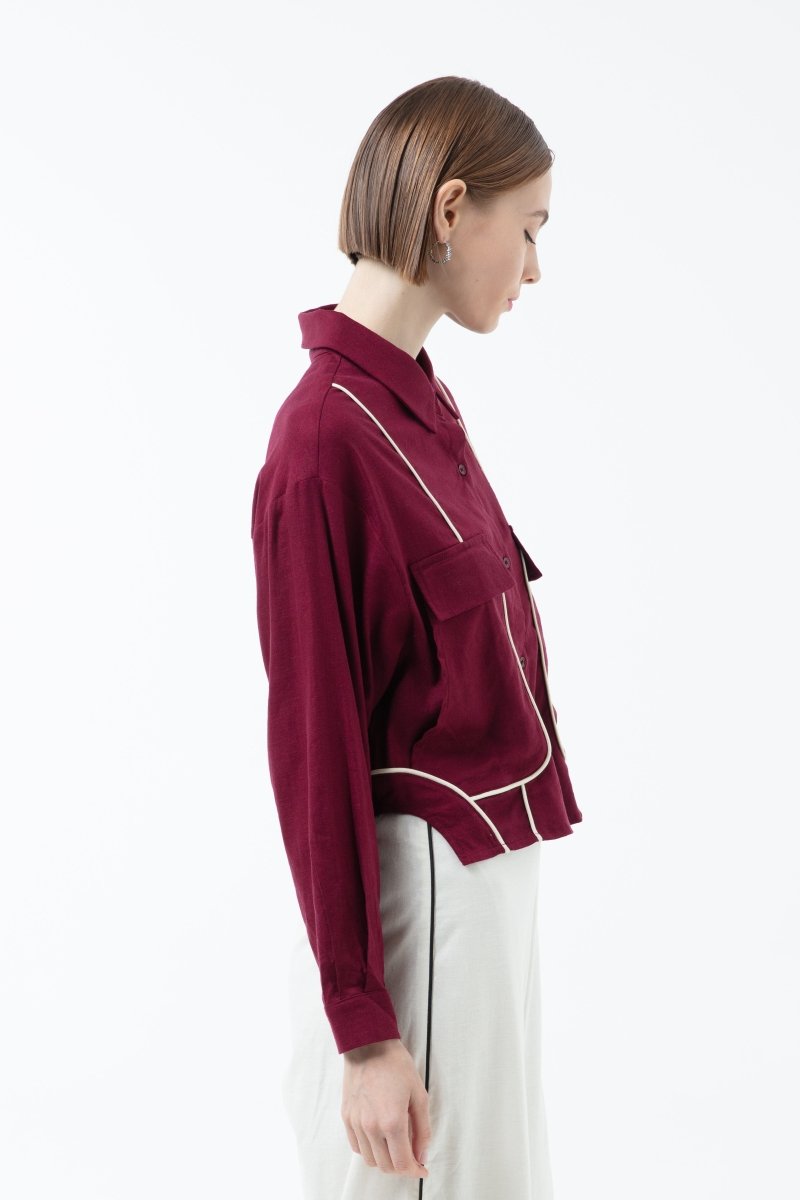 K/Woods Boundline Crop Shirt - Metro Singapore Departmental Store - Celebrating 69 Years in SG