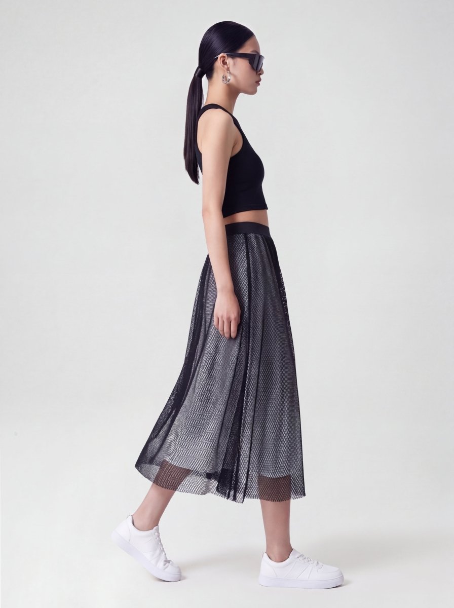 K/Woods City Flow Mesh Skirt - Metro Singapore Departmental Store - Celebrating 69 Years in SG
