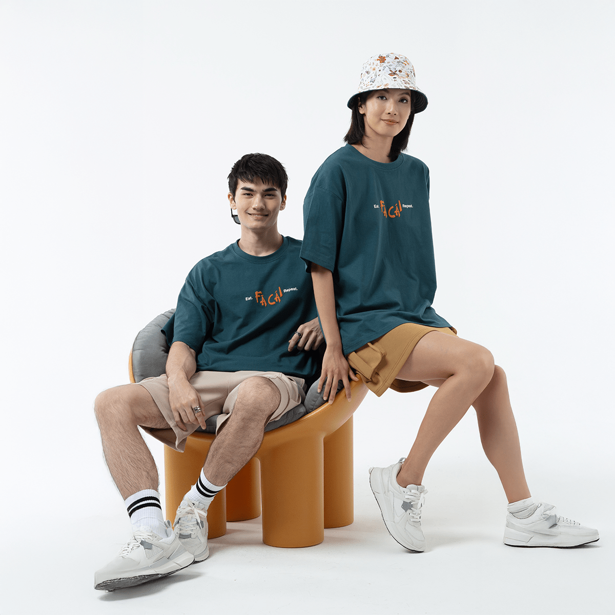 K/Woods Eat. Fa Cai. Repeat Oversized T-Shirt - Metro Singapore Departmental Store - Celebrating 69 Years in SG