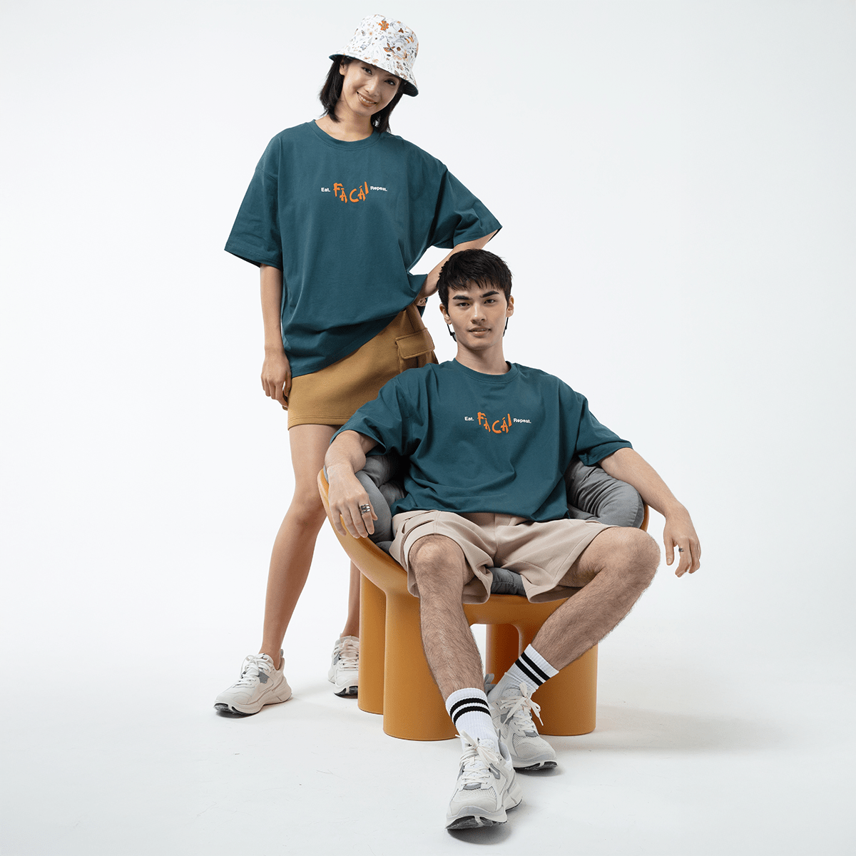 K/Woods Eat. Fa Cai. Repeat Oversized T-Shirt - Metro Singapore Departmental Store - Celebrating 69 Years in SG