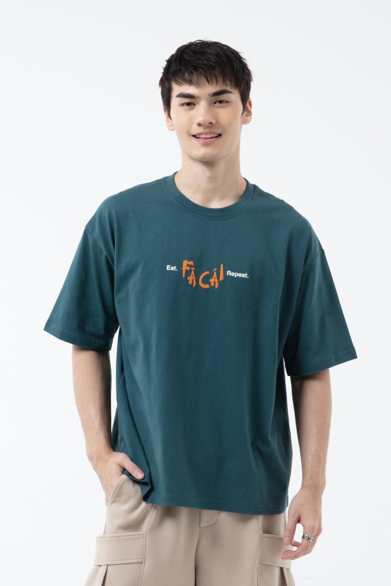 K/Woods Eat. Fa Cai. Repeat Oversized T-Shirt - Metro Singapore Departmental Store - Celebrating 69 Years in SG