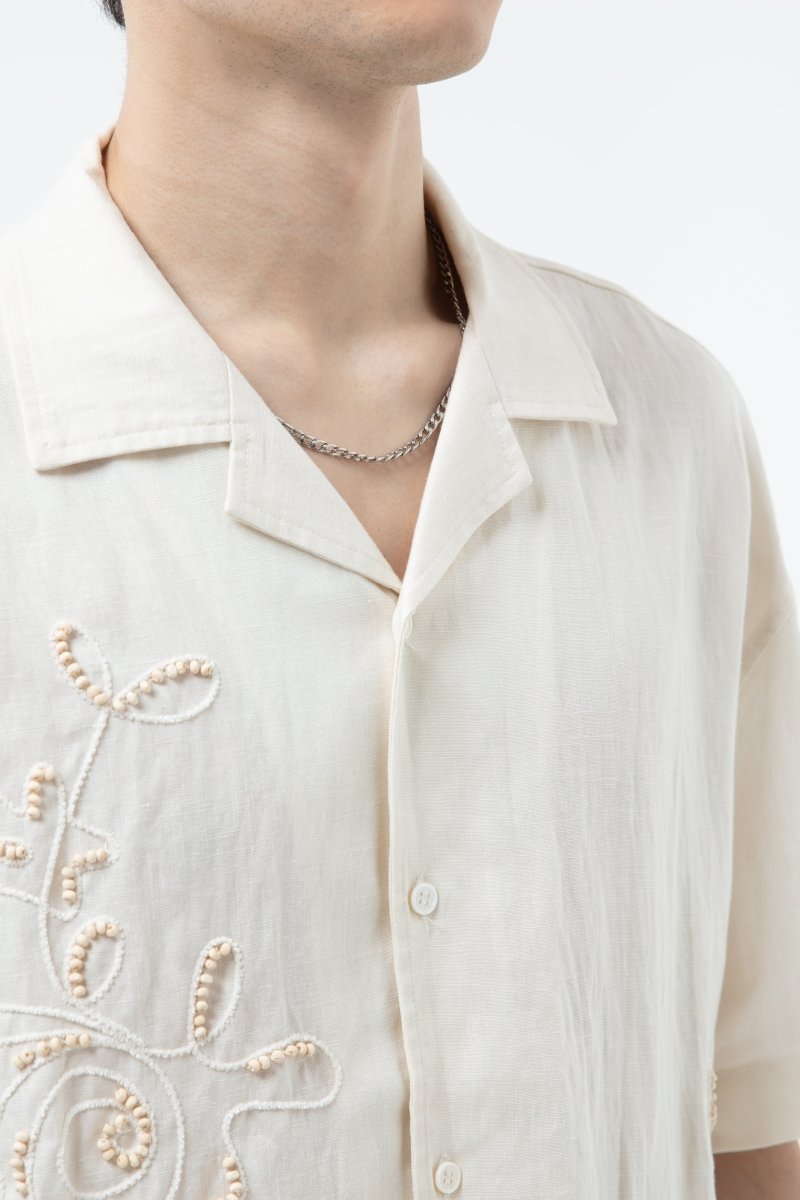 K/Woods Embroline Camp Shirt - Metro Singapore Departmental Store - Celebrating 69 Years in SG