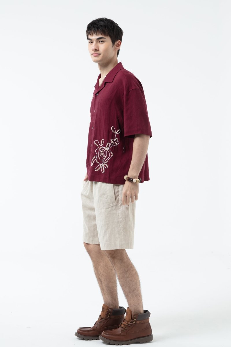 K/Woods Embroline Camp Shirt - Metro Singapore Departmental Store - Celebrating 69 Years in SG