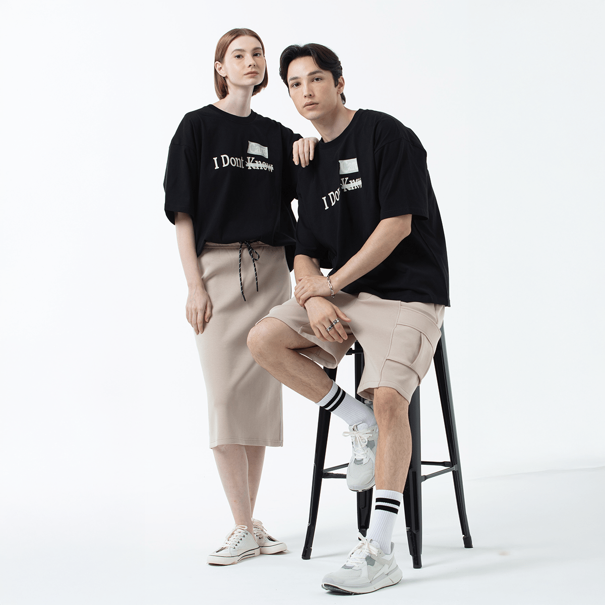 K/Woods I Don't Know/Care Oversized T-Shirt - Metro Singapore Departmental Store - Celebrating 69 Years in SG