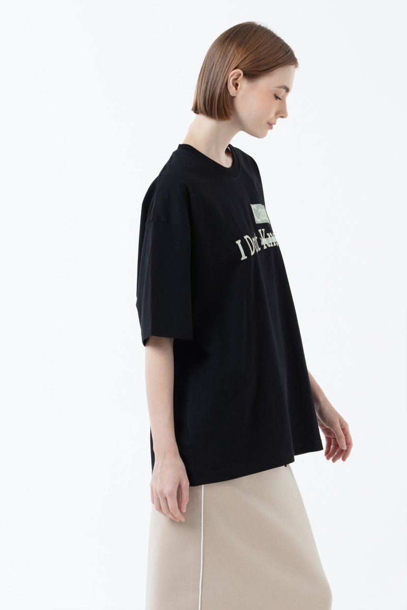 K/Woods I Don't Know/Care Oversized T-Shirt - Metro Singapore Departmental Store - Celebrating 69 Years in SG