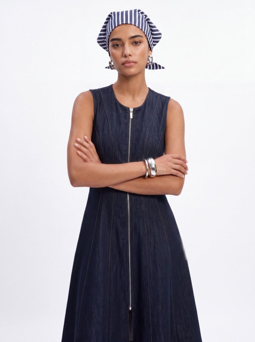 K/Woods Marine Denim Midi Dress - Metro Singapore Departmental Store - Celebrating 69 Years in SG