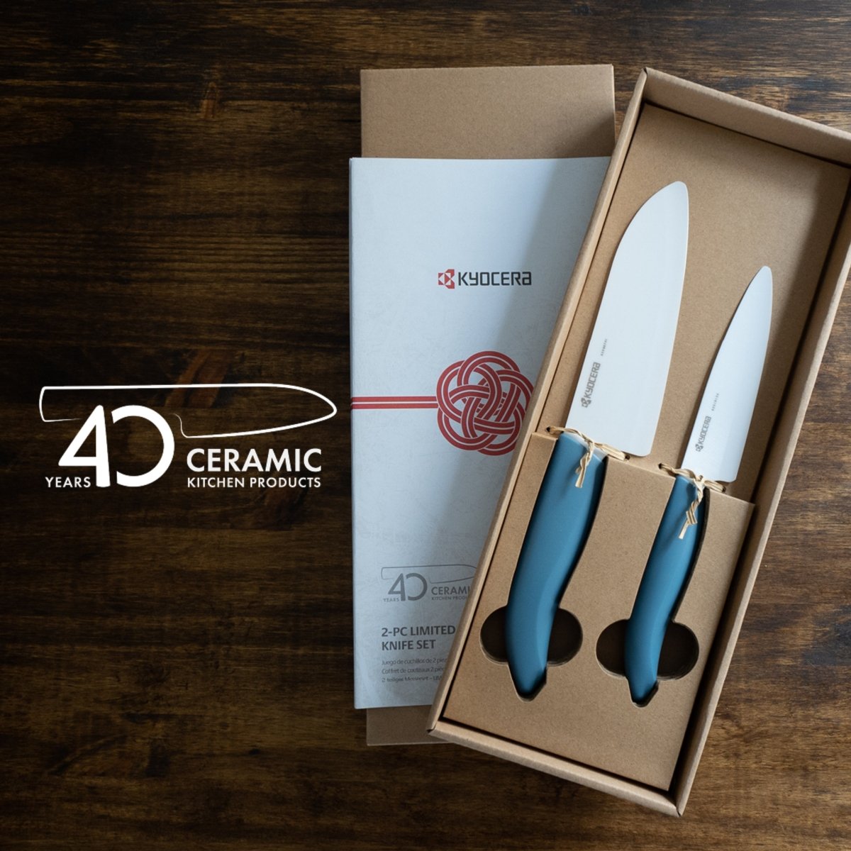 Kyocera 40th Anniversary 2 - pc Knife Set (FK - 2PC - BIO - 40) - Metro Singapore Departmental Store - Celebrating 69 Years in SG