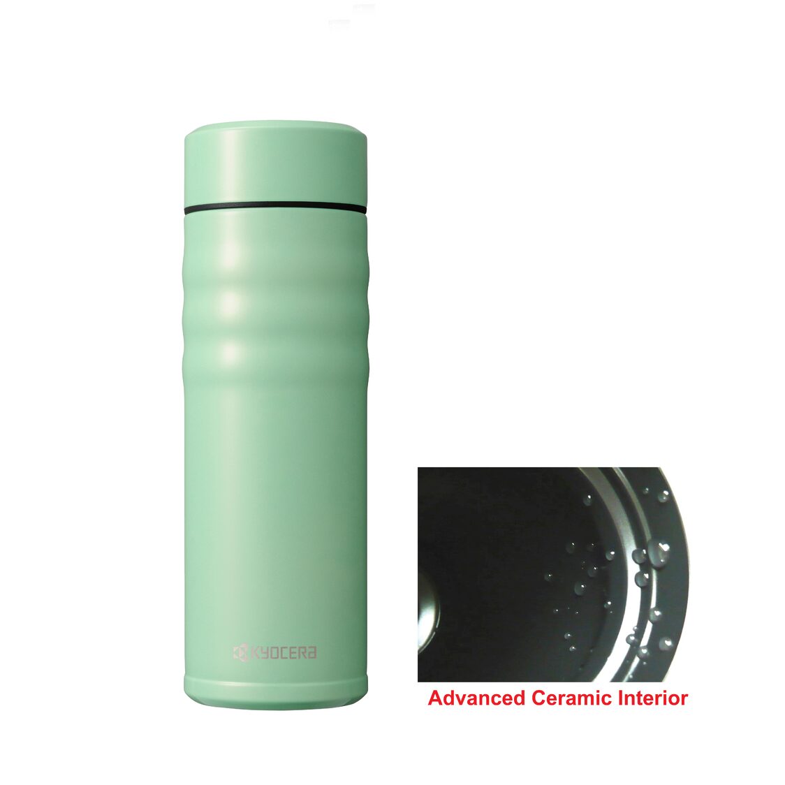 Kyocera 500ml Ceramic Coated Cerabrid Mug MB - 17S GR - Green - Metro Singapore Departmental Store - Celebrating 69 Years in SG