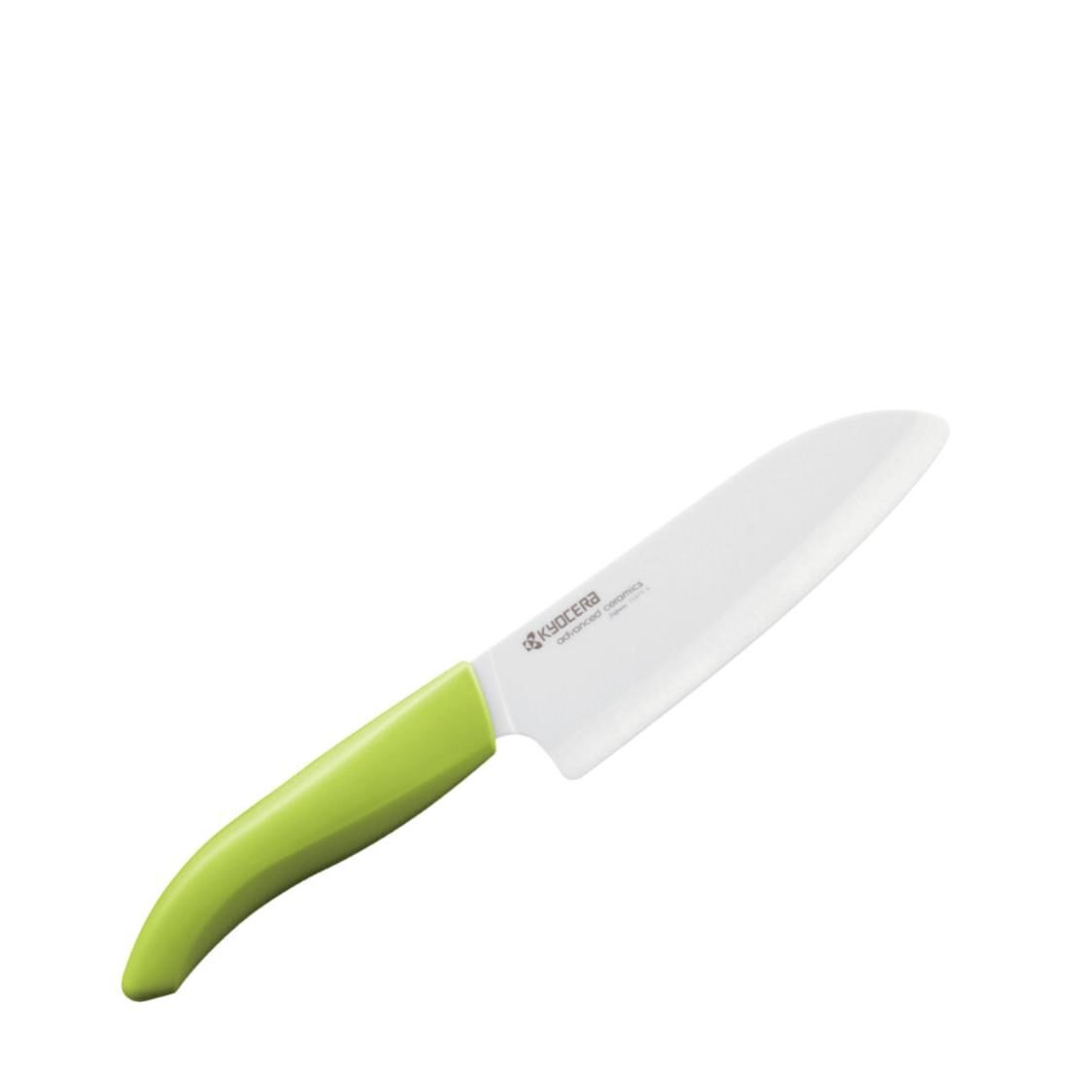 Kyocera 5.5" Advanced Ceramic Santoku Knife FK - 140 WH - GR - Green - Metro Singapore Departmental Store - Celebrating 69 Years in SG